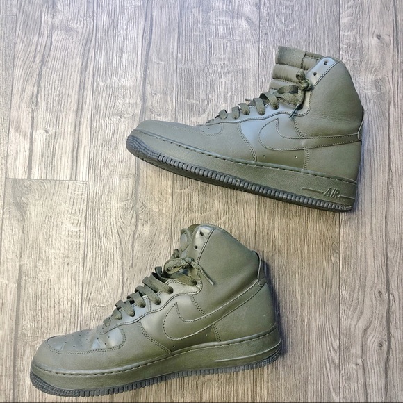 Nike | Shoes | Rare All Green Air Force Ones S 95 | Poshmark